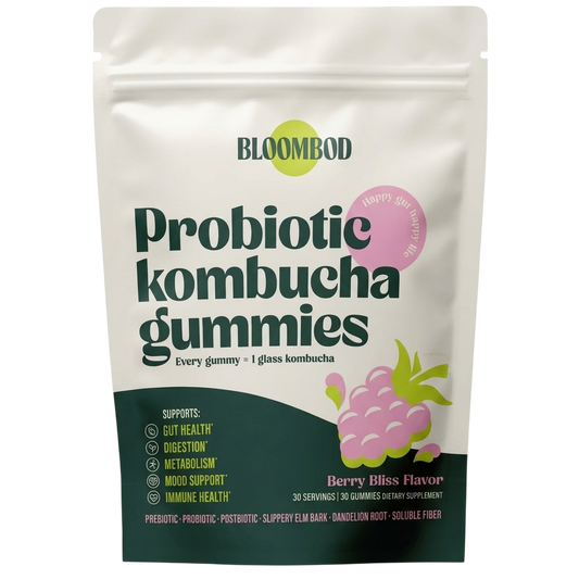 BloomBod Probiotic Kombucha Gummies